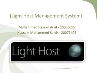 [Light Host Management System]