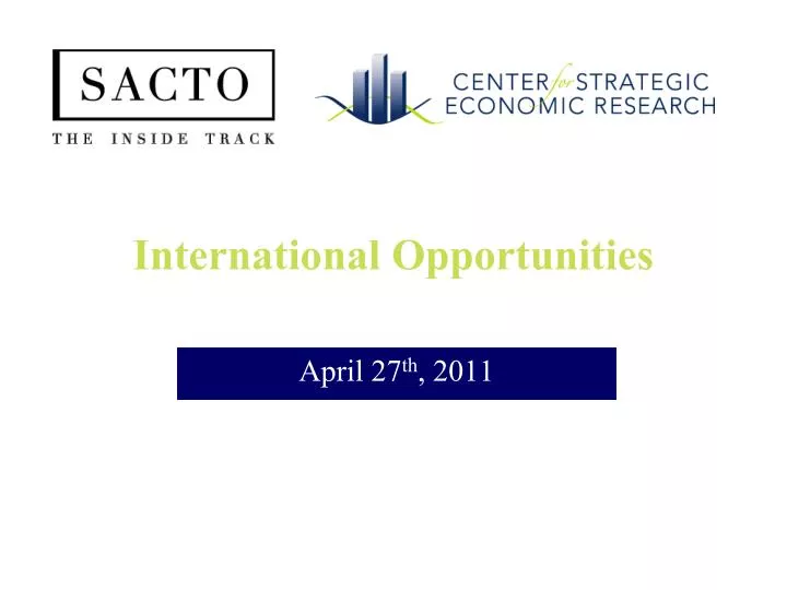 international opportunities