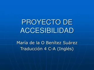 proyecto de accesibilidad