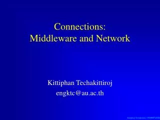 Connections: Middleware and Network
