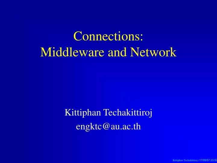 connections middleware and network