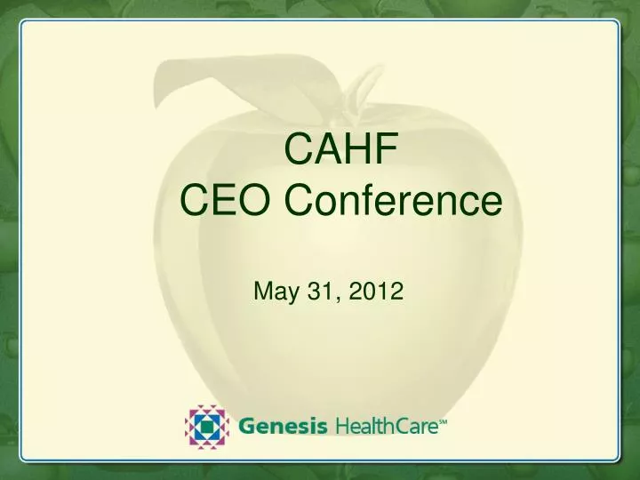 cahf ceo conference