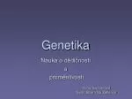 Genetika - slide 1