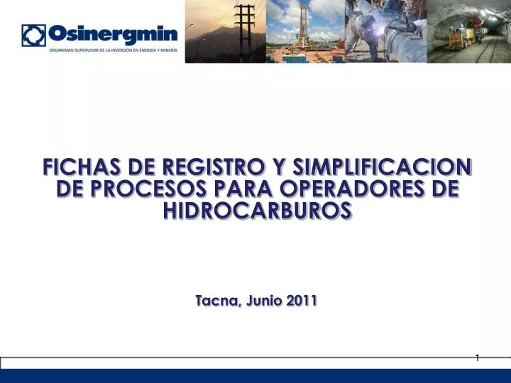 fichas de registro y simplificacion de procesos para operadores de hidrocarburos tacna junio 2011