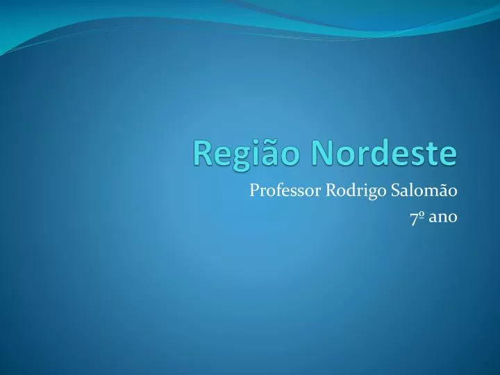 regi o nordeste