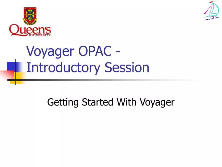 voyager opac introductory session