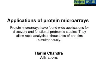 Applications of protein microarrays