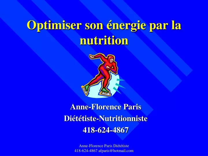 optimiser son nergie par la nutrition