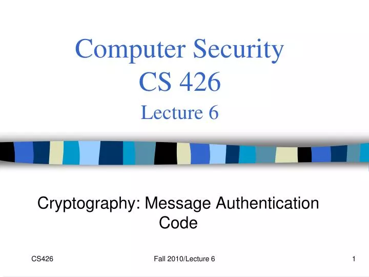 computer security cs 426 lecture 6