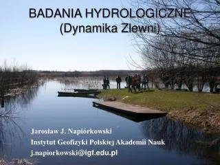 badania hydrologiczne dynamika zlewni