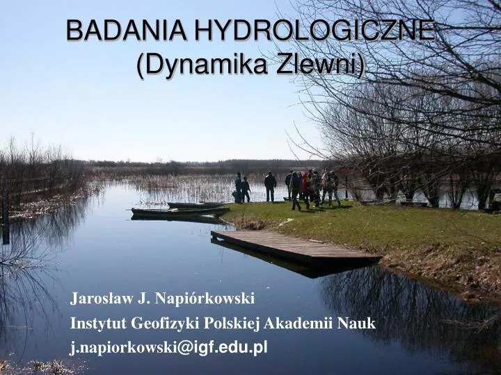 badania hydrologiczne dynamika zlewni