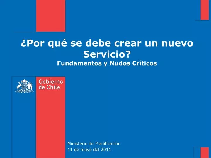 por qu se debe crear un nuevo servicio fundamentos y nudos cr ticos