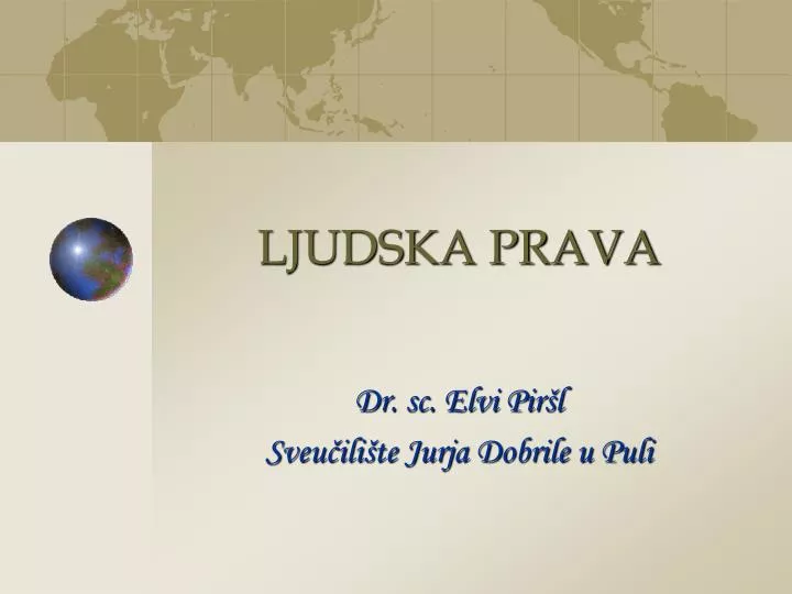 ljudska prava