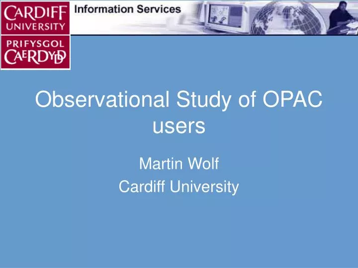 observational study of opac users