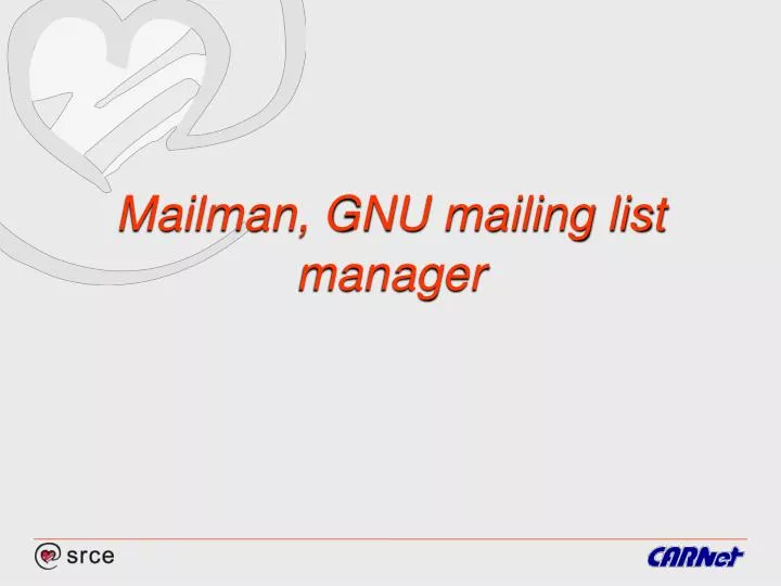 mailman gnu mailing list manager
