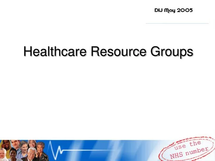 healthcare resource groups
