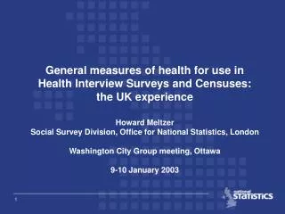 Typology of surveys in the UK which include questions on health problems or disability