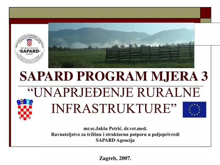 sapard program mjera 3 unaprje enje ruralne infrastrukture