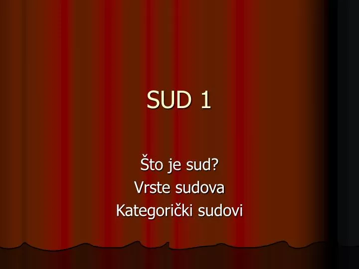 sud 1