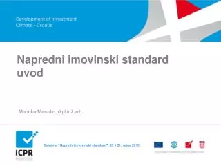 napredni imovinski standard uvod