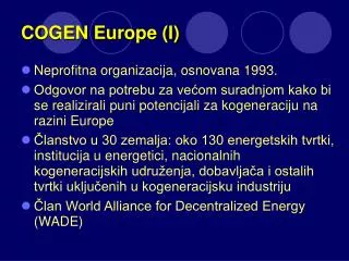 cogen europe i