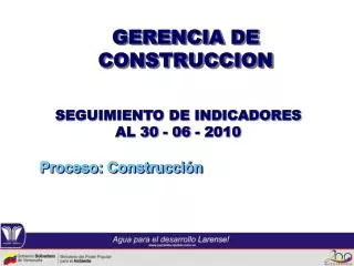 gerencia de construccion