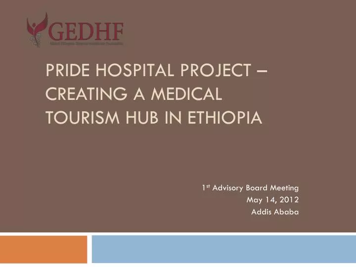 pride hospital project creating a medical tourism hub in ethiopia