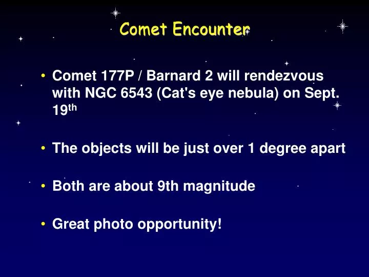 comet encounter