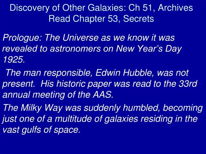 discovery of other galaxies ch 51 archives read chapter 53 secrets