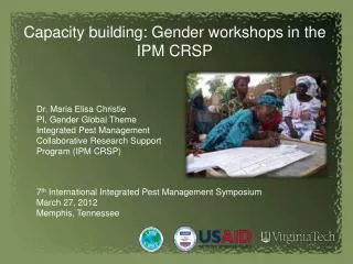 Capacity building: Gender workshops in the IPM CRSP