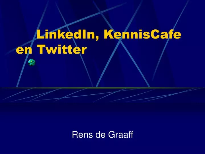 linkedin kenniscafe en twitter