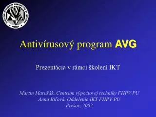 antiv rusov program avg