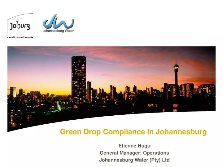 green drop compliance in johannesburg