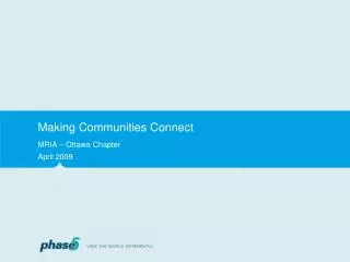 Making Communities Connect