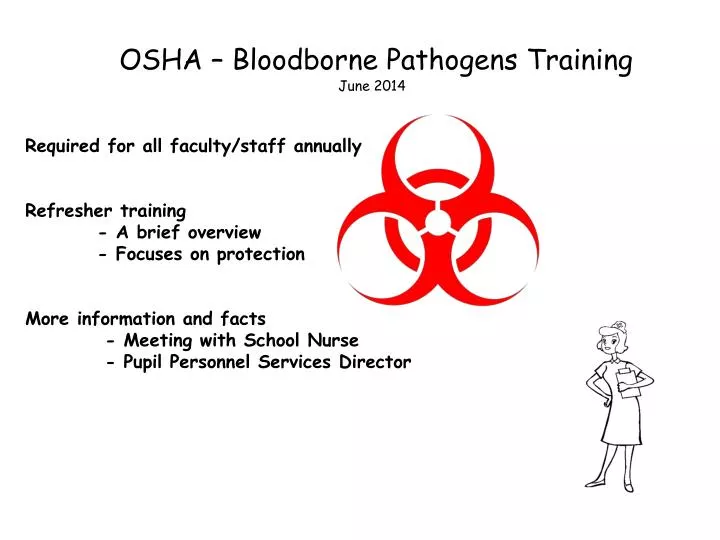 osha bloodborne pathogens training june 2014