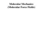 Molecular Mechanics (Molecular Force Fields) - slide 1