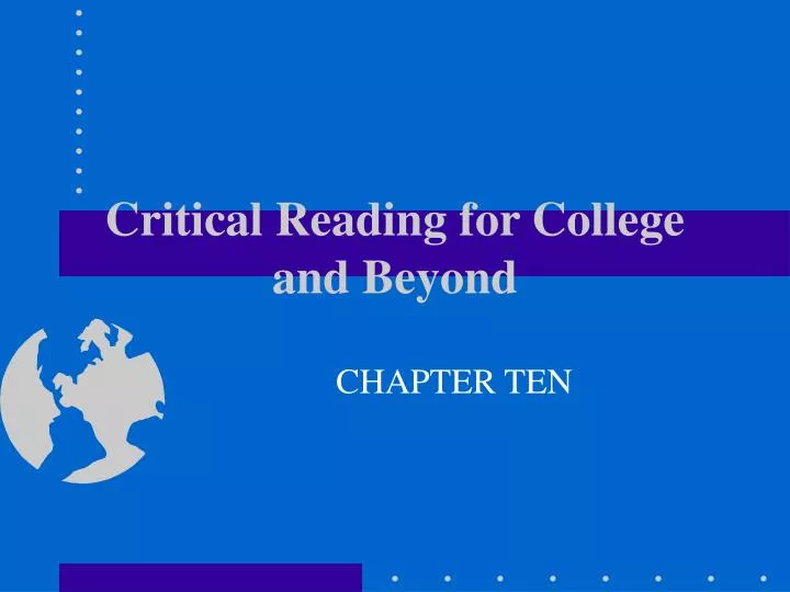 critical reading for college and beyond
