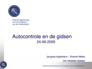 autocontrole en de gidsen