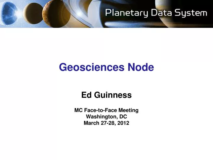 geosciences node