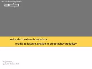 arhiv dru boslovnih podatkov