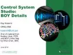 Control System Studio: BOY Details - slide 1