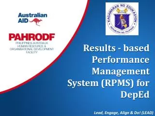 Results - based Performance Management System (RPMS) for DepEd