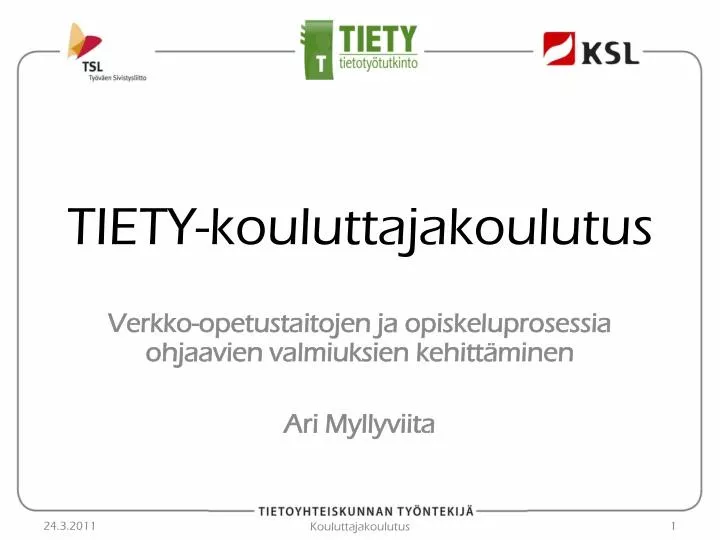 tiety kouluttajakoulutus