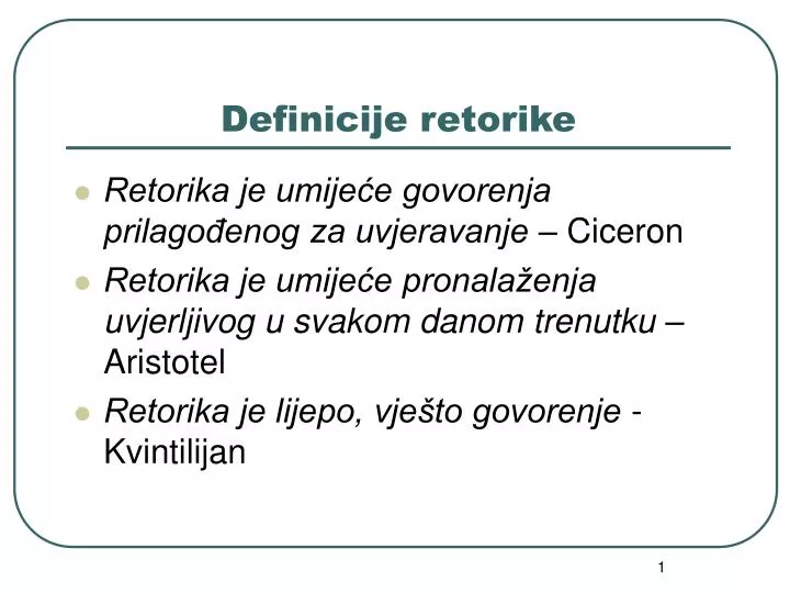 definicije retorike