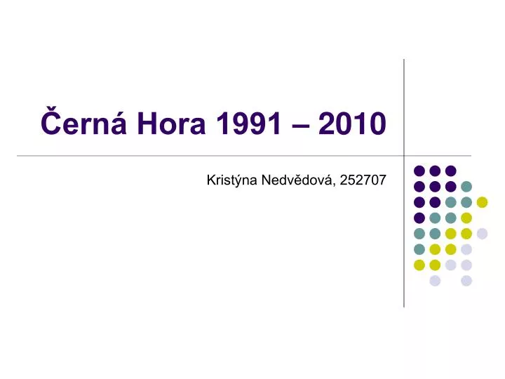 ern hora 1991 2010