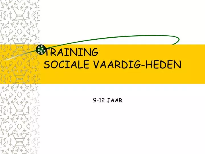 Ppt Training Sociale Vaardig Heden Powerpoint Presentation Free