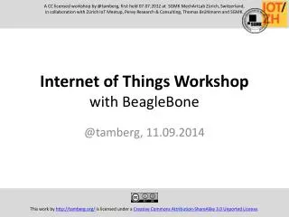 Internet of Things Workshop with BeagleBone