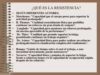 qu es la resistencia