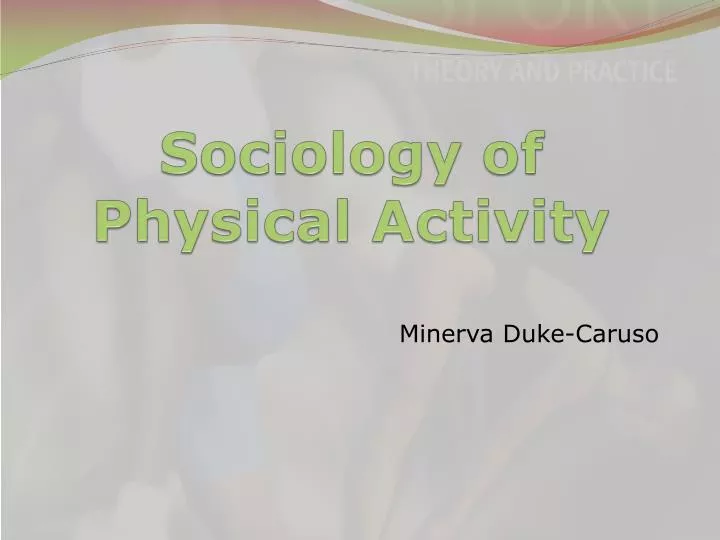 sociology of physical activity