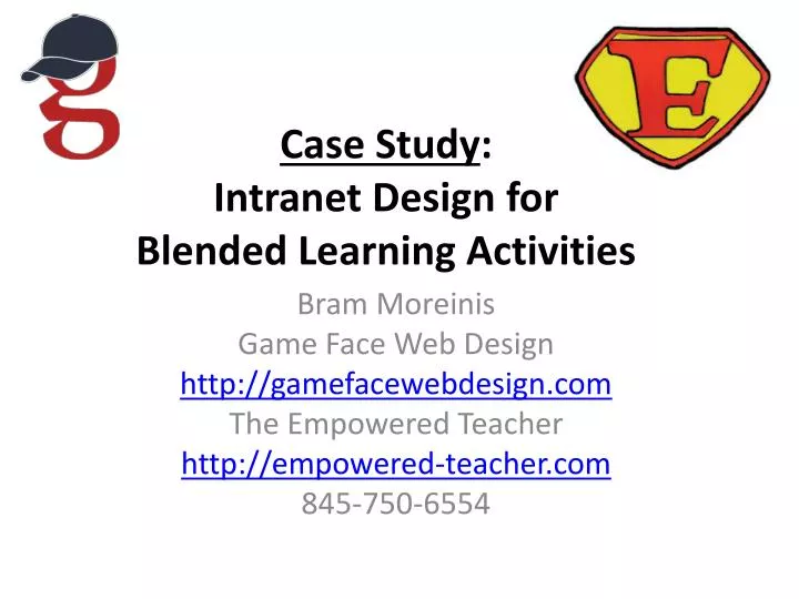 case study intranet design for blended learning activities